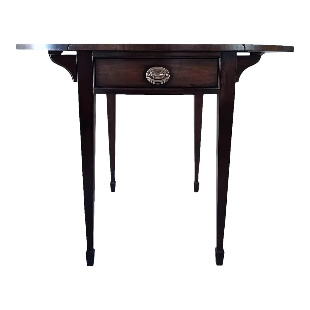 Pembroke Mahogany End Table by Ethan Allen, Newport Collection Chairish