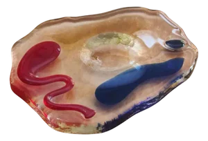 Murano Glass Ashtray by Luigi Serafini for Memphis Extrà, Italy, 1980s