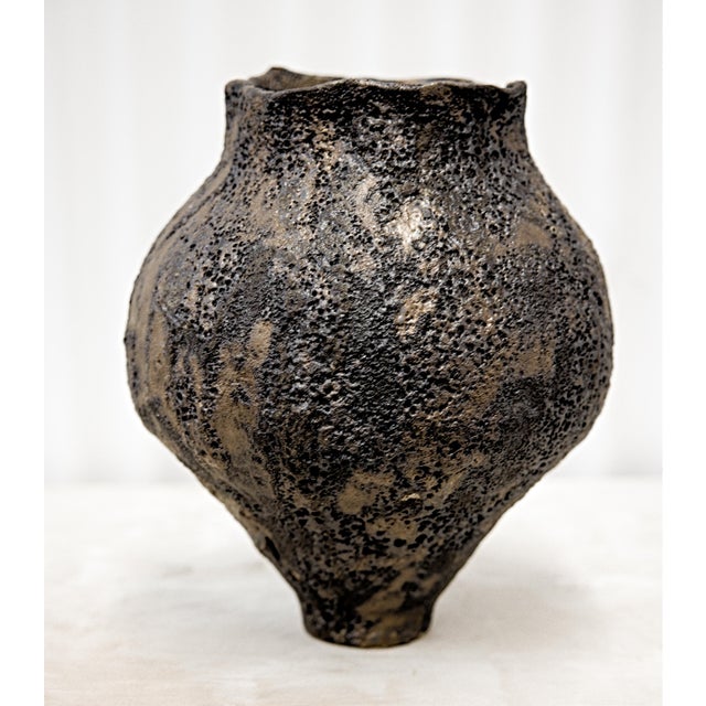 Bronze Traditional Textured Moon Jars For Sale - Image 8 of 10