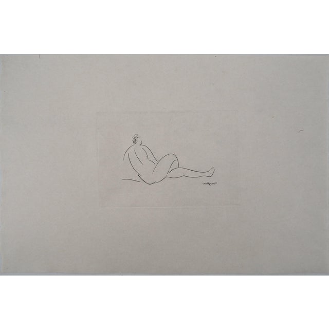 Amedeo Modigliani, Woman Reclining on Her Back, Engraving For Sale