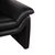 Atlanta 2-Seater Sofa and Armchair in Black Leather from Lauuser, Set of 2 For Sale - Image 6 of 18