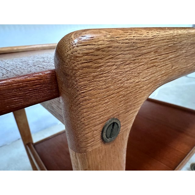 Early Edition Model Thea Serving Trolley with Foldable Table Top by Yngve Ekström for Källemo, Sweden, 1950s For Sale - Image 10 of 18