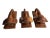 Vintage Hand Carved Teak Wood Elephant Head Hooks or Door Handles For Sale - Image 9 of 10