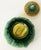 Ceramic Antique 19th C Majolica Pineapple Pattern Creamer & Sugar C1880s. For Sale - Image 7 of 12
