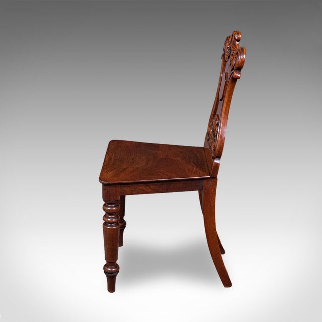 Mid 19th Century Antique Hall Chair, Scottish, Occasional, Reception, Side Seat, Victorian, 1860 For Sale - Image 5 of 10