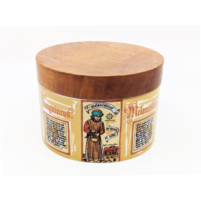 Ceramic, Wood & Leather Decorative Boxes, 1960s, Set of 4 For Sale - Image 4 of 18
