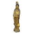 Gold Chinese Rustic Distressed Golden Paint Kwan Yin Buddha Statue For Sale - Image 8 of 8
