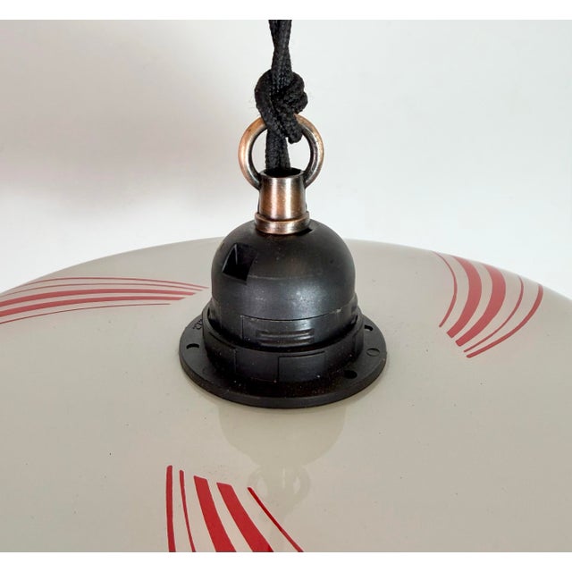 Vintage Glass Ceiling Light, 1970s For Sale - Image 6 of 18