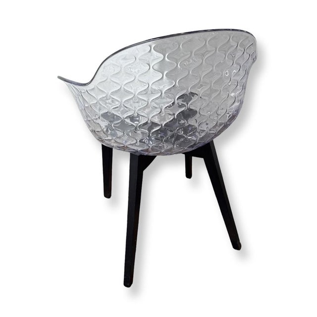 Italian Vintage Italian Signed Calligaris St. Tropez. Graphite Chair - 2 Pairs 4 Chairs. For Sale - Image 3 of 5
