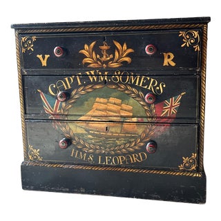 Victorian Pine Painted Chest of Drawers For Sale