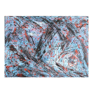 Vintage Mid Century Abstract Expressionist Oil Painting