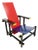 Red and Blue Chair by Gerrit Rietveld for Cassina For Sale