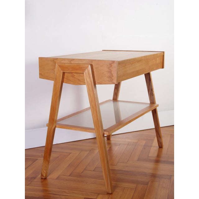 1970s Mid-Century Modern Nightstand from Drevotex Zamberk, Czechoslovakia, 1978 For Sale - Image 5 of 18
