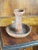 Brutalist 1960s Brutalism Terracotta Candlestick, James Bréda For Sale - Image 3 of 8