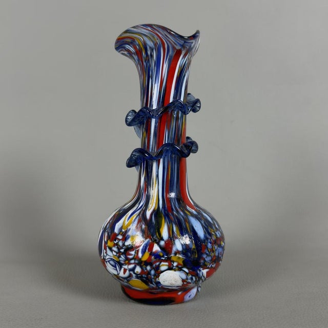 Modern Italian Modern Murano Glass Vase from Fratelli Toso, 1970s For Sale - Image 3 of 13