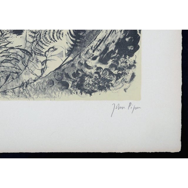 Modern John Piper, Dryslwyn Castle, Hand-Signed Lithograph, 1953 For Sale - Image 3 of 9