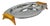 Vintage Art Deco Stainless Steel Glo-Hill Gourmates Butterscotch Bakelite Tray For Sale