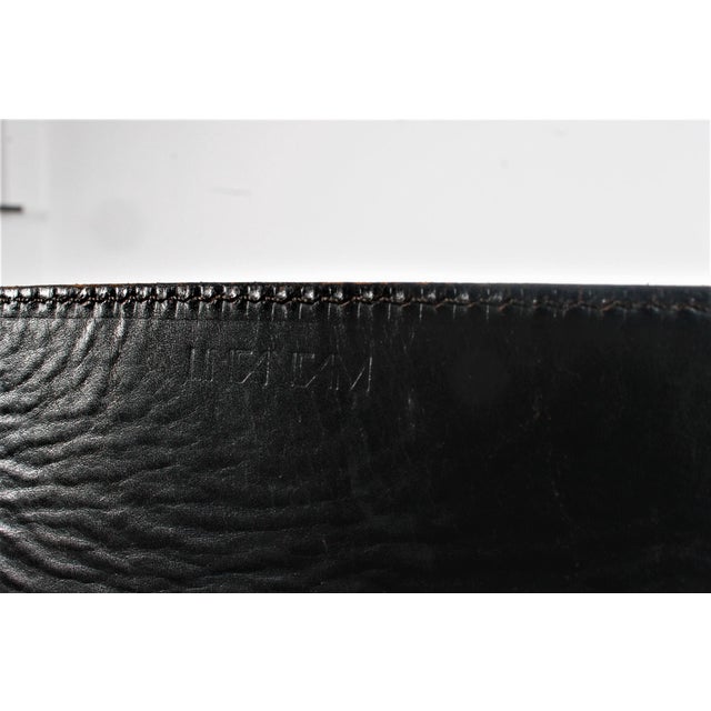 Vintage Cantilever Dining Chair in Leather from Fasem, 1980s For Sale - Image 12 of 14