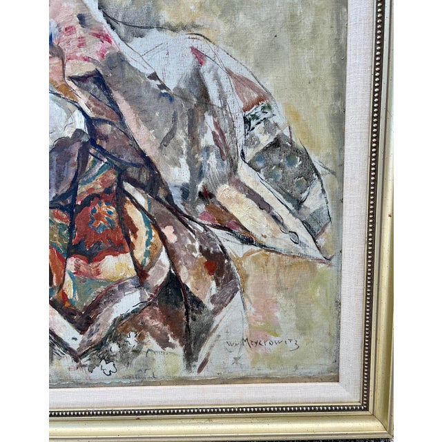 Textile William Meyerowitz, Post Impressionist Oil Painting Still Life With Fruit William Meyerowitz Wpa Art For Sale - Image 7 of 11