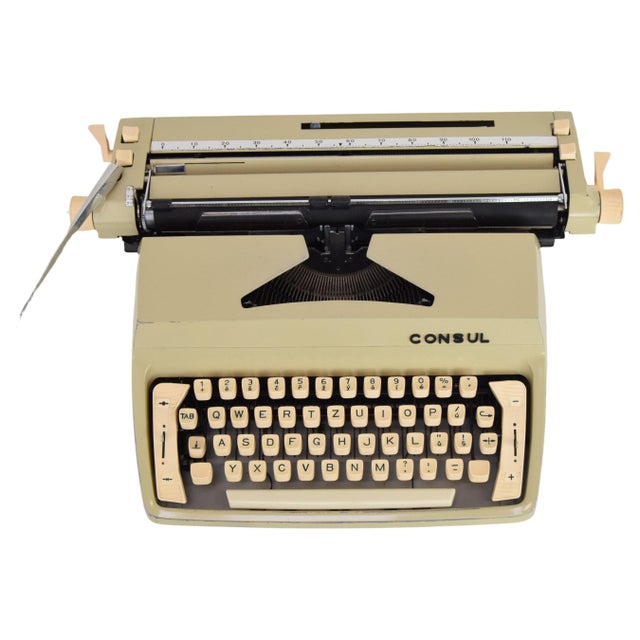 Mid-Century Modern Mid-Century Typewriter from Consul, 1970s For Sale - Image 3 of 15