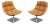 Mid-Century Knoll Jehs+Laub Swivel Lounge Chairs in Tan Leather - A Pair, 2022 For Sale