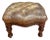 Early 20th Century English Victorian Leather Tufted Footstool For Sale