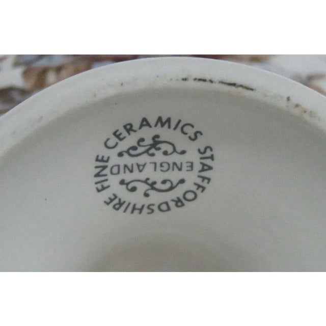 Late 20th Century Staffordshire Fine Ceramics England Cornucopia Horn Vase For Sale - Image 5 of 11