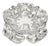 Vintage Crystal Krinolin Ashtray by Göran Wärff for Kosta Boda, 1970s For Sale