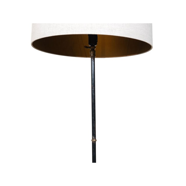 French Antique Iron Floor Lamp For Sale - Image 3 of 5