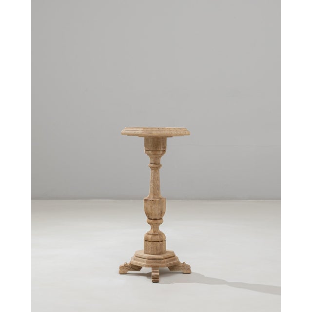 1890s French Baroque Revival Oak Pedestal Table For Sale - Image 4 of 18