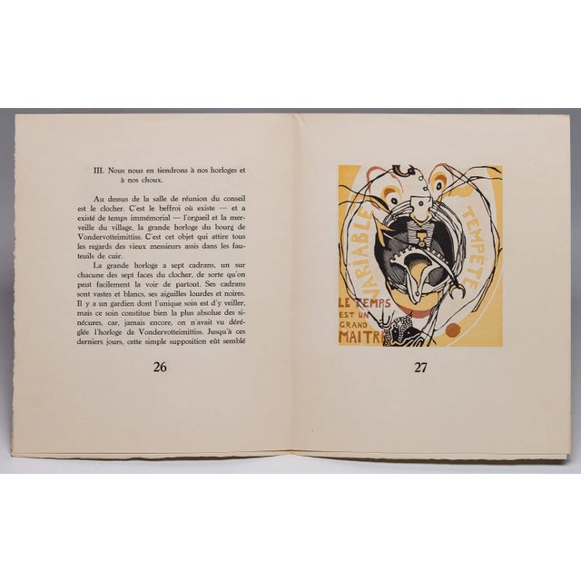 1927 Edgar Allan Poe “Le Diable Dans Le Beffroi” Jacques Maret Illustrated Limited Edition For Sale In Las Vegas - Image 6 of 8