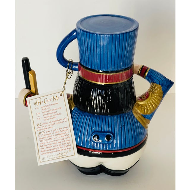 Fitz & Floyd Christmas Holiday Nutcracker ceramic tea pot. . Collectible and decorative.