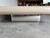 Large Karl Springer–Style Bullnose Lacquer Floating Coffee Table With Chrome Base For Sale In Miami - Image 6 of 12