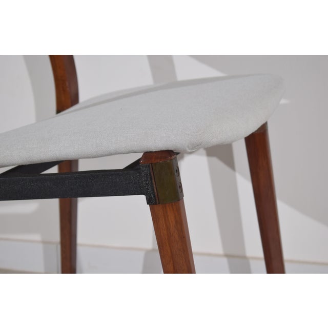 White Chairs by Eugenio Gerli and Osvaldo Borsani for Tecno, 1962, Set of 6 For Sale - Image 8 of 14