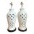 Vintage Scalloped Ceramic Table Lamps - a Pair For Sale