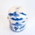Mid 20th Century Chinese Porcelain Blue & White Landscape Tea Caddy or Storage Jar, Vintage Mid Century For Sale - Image 5 of 7