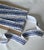 4 yards Thibaut Designs decorative tape trim in a leaf design ‘Lenox’ color: ‘Bermuda’ (navy on white) 2” wide, printed on...