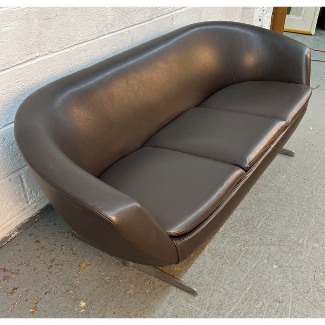 Black Vintage 1960s "Pod" Three-Seater Sofa by Carl Eric Klote for Overman of Sweden For Sale - Image 8 of 18