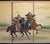 "Samurai", C. 1950s Showa Era Japanese Silk Byobu Screen For Sale - Image 4 of 18