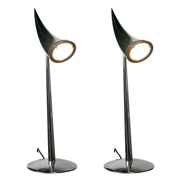 Ara Table Lamps by Philippe Starck, 1988, Set of 2 For Sale