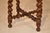 Brown 19th Century French Oak Upholstered Stool For Sale - Image 8 of 8