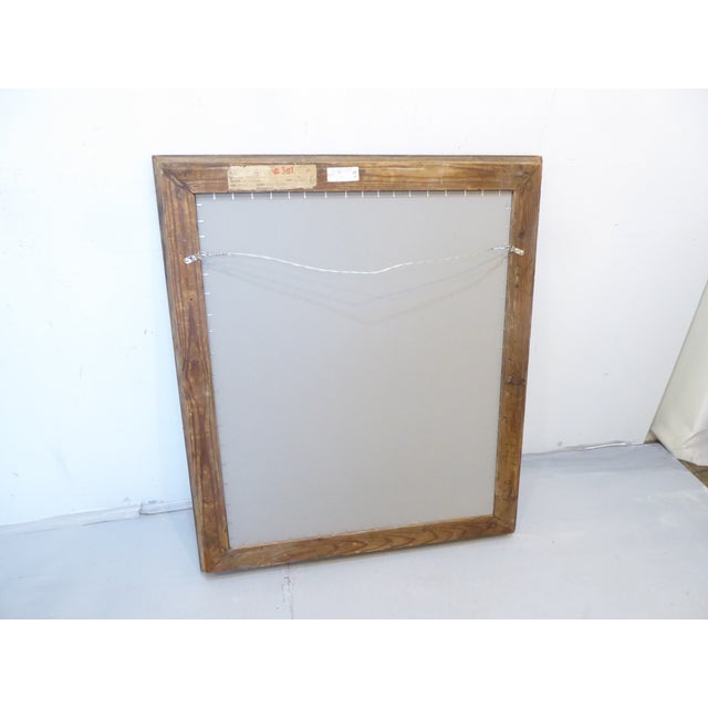 This silverleaf mirror has a weathered, crackled finish and measures 36.5"H x 30.75"W.