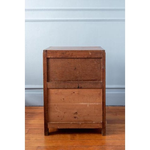 Art Deco French Oak Bedside Table, 1930s For Sale - Image 12 of 15
