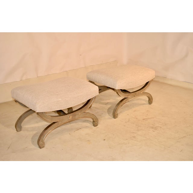 Pair of Hollywood Regency Style Benches, Circa 1960's For Sale - Image 4 of 13