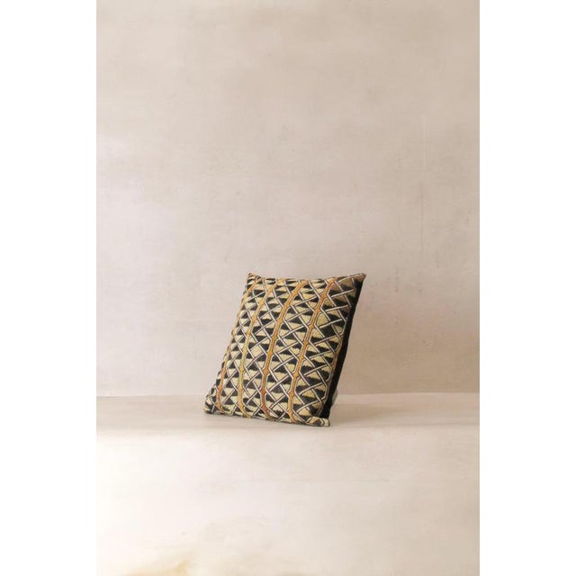 Showa Geometric Cloth Cushion For Sale - Image 4 of 4