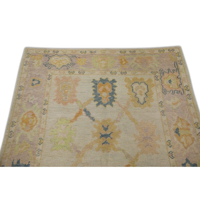 Handmade Modern Turkish Oushak Rug 3'10" X 5'8" For Sale - Image 4 of 6