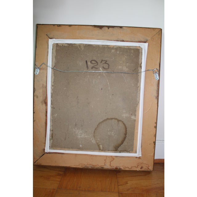 18th-Century Dutch Églomisé Painting – Reverse Glass Art With Gilding | 21x24 Inches | Framed For Sale - Image 4 of 11