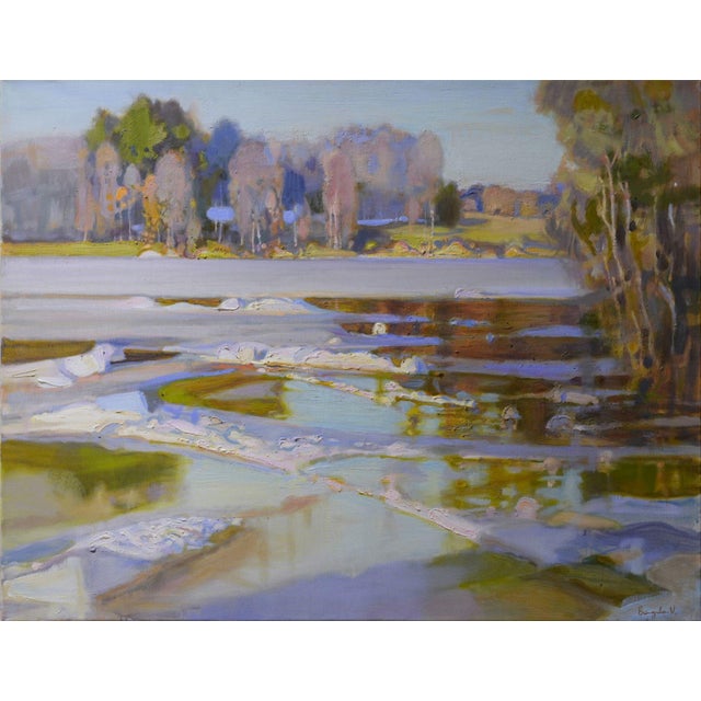 Valery Baida, The Arrival of Summer, Oil on Canvas, 2023 For Sale - Image 4 of 4