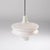Vintage Pendant Lamp in White Glass by Valasske Mezirici, Czechoslovakia, 1960 For Sale - Image 4 of 4