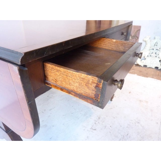Circa 1970 Federal Style Sofa Table For Sale In Portland, ME - Image 6 of 7